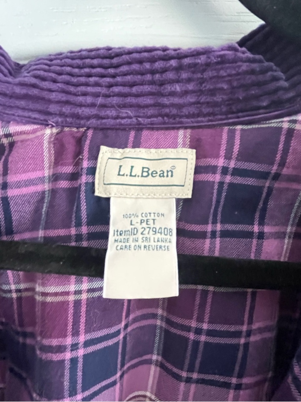 L.L. Bean Vintage Heritage Corduroy Shirt Jacket - Deep Purple Rare 🦄 - Picture 3 of 4